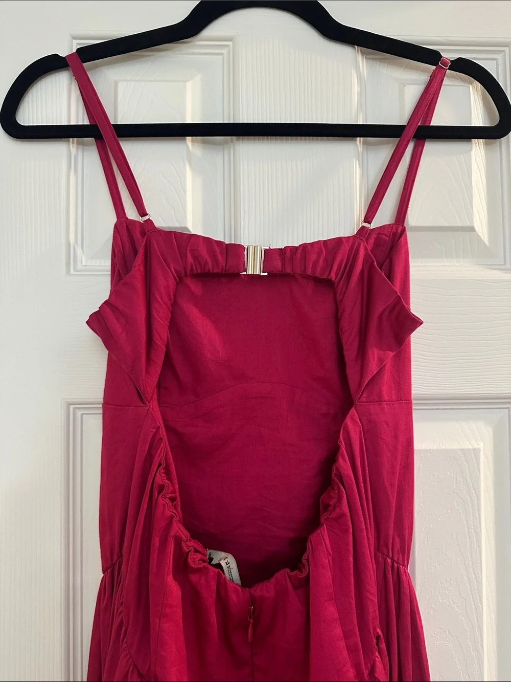 Abercrombie & Fitch Fuchsia Spaghetti-Strap Maxi Dress